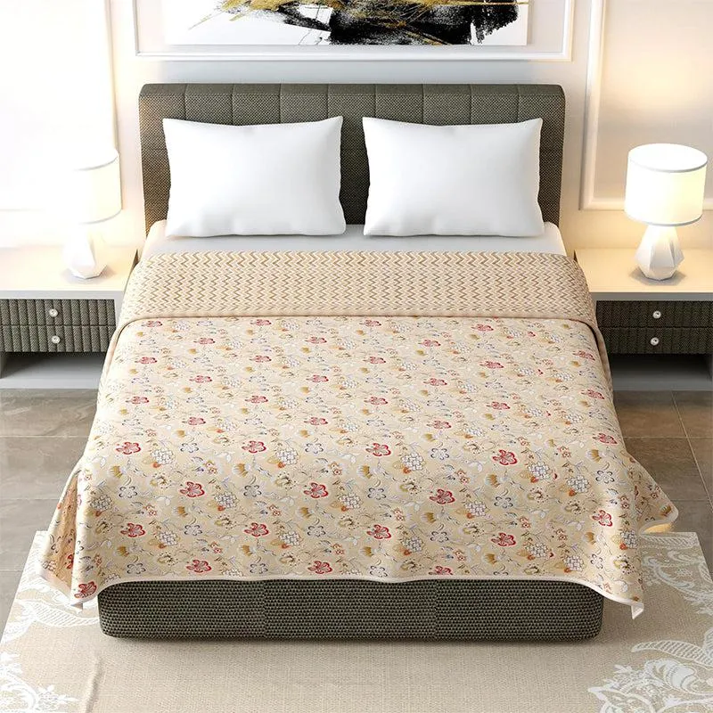 Abhi Cotton Cotton Dohar (Beige) - 185 GSM media 6