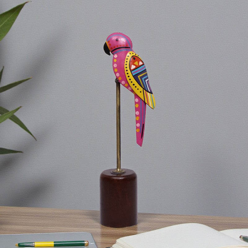 Boho Bird Metal Showpiece