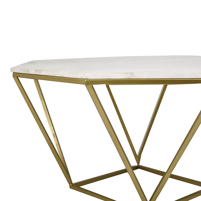 Marbihex I Marble & Iron Side Table media 4