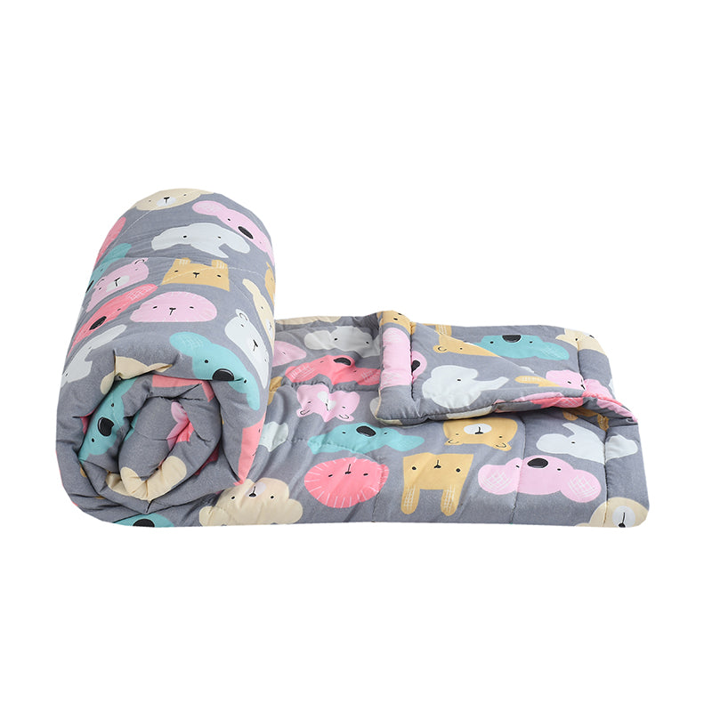 Animal Sleep Train Microfiber Kids Comforter - 150 GSM media 5