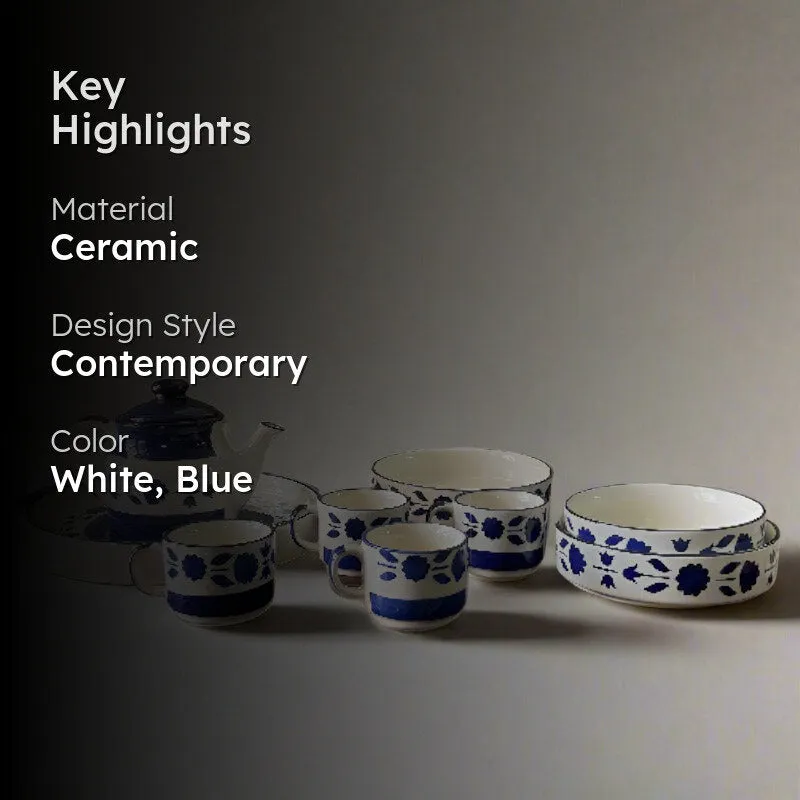 Natana Floral Tea Set - Nine Piece Set media 2