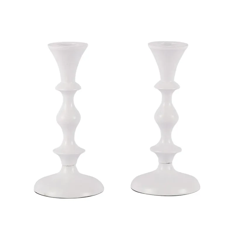 Morgera Candle Holder (White) - Set Of Two media 6