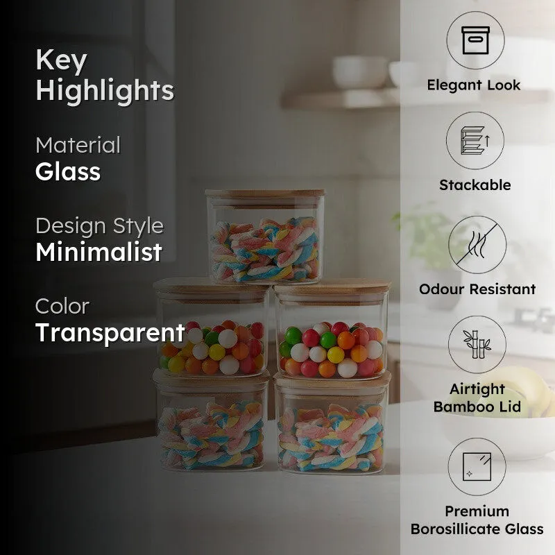 Gripz Glass Jar (300 mL Each) - Set Of Five - 2
