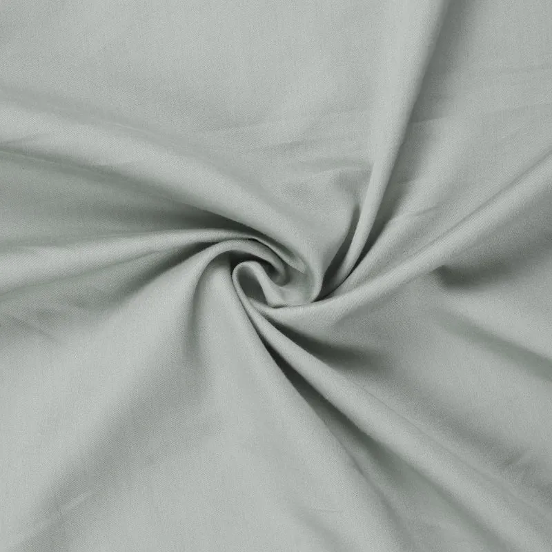Sanumi Solid Cotton Bedsheet (Grey) - 300 TC media 4