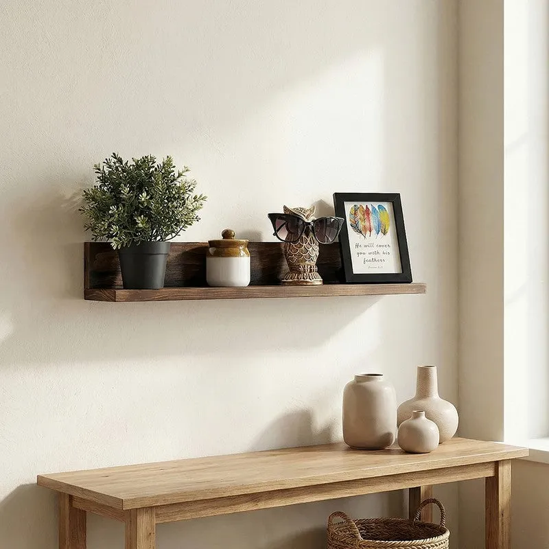 Timberly Wooden Wall Shelf Organiser media 1