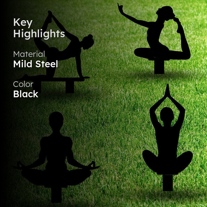 Yoga Mantra Garden Stakes - Set Of Four media 2