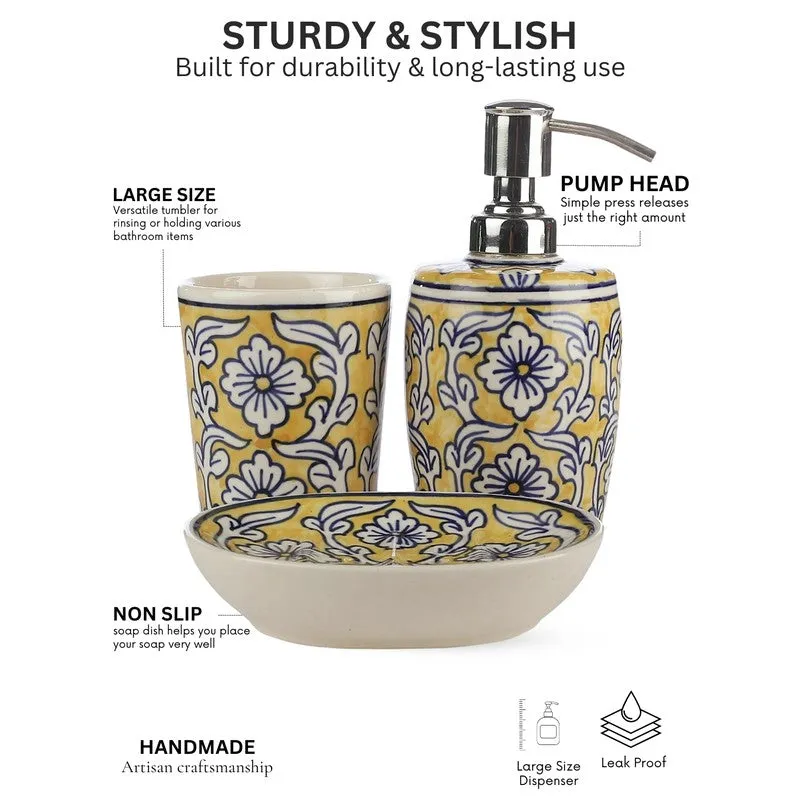 Compact & Stylish Bathroom Set - Three Piece Set media 5