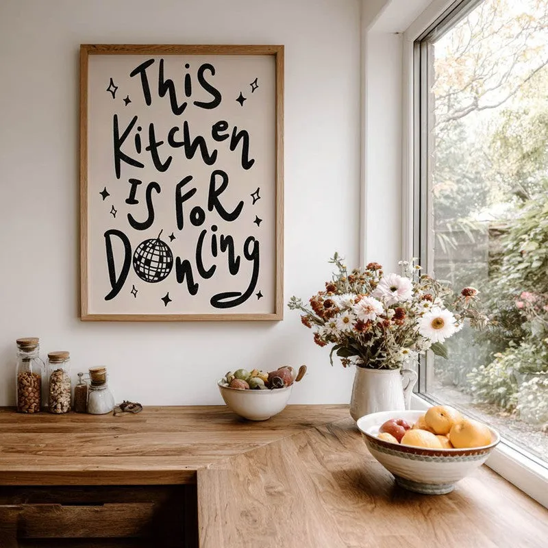 Kitchen Aura Archival Canvas Wall Art - Brown media 7