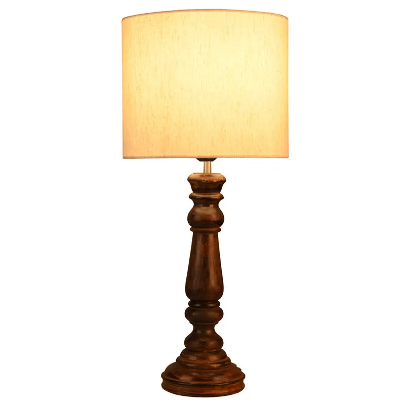 Athensia Fabric Table Lamp - Ivory media 3
