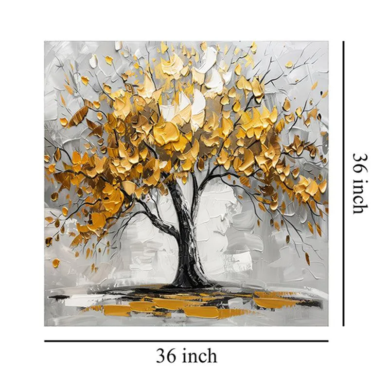 Tree of Gold Poly Canvas Wall Painting media 8