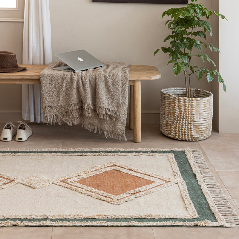 Kael Handwoven Cotton Rug media 4