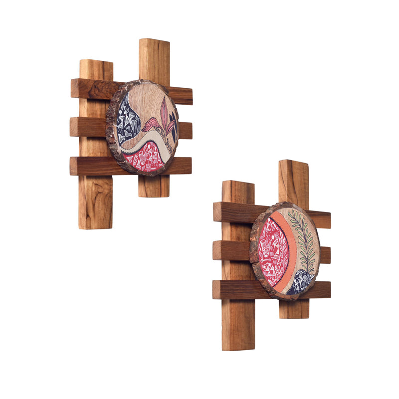Leafo Wooden Wall Accent - Set of Two media 4