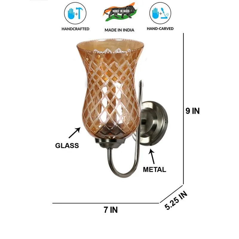 Crystal Lattice Glass Wall Lamp media 9