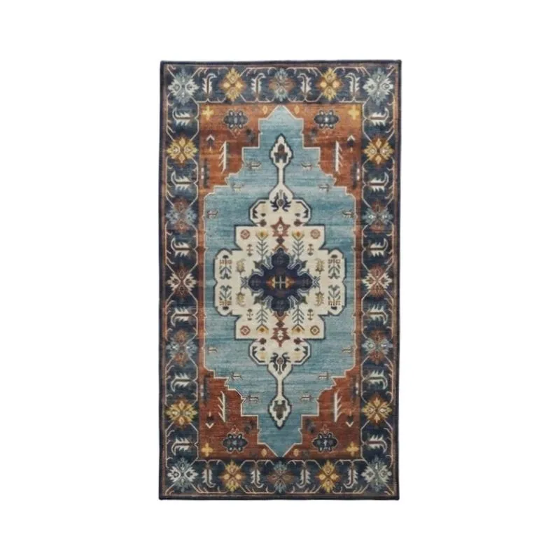 Persian Mirage Velvet Rectangle Anti-Skid Carpet media 1
