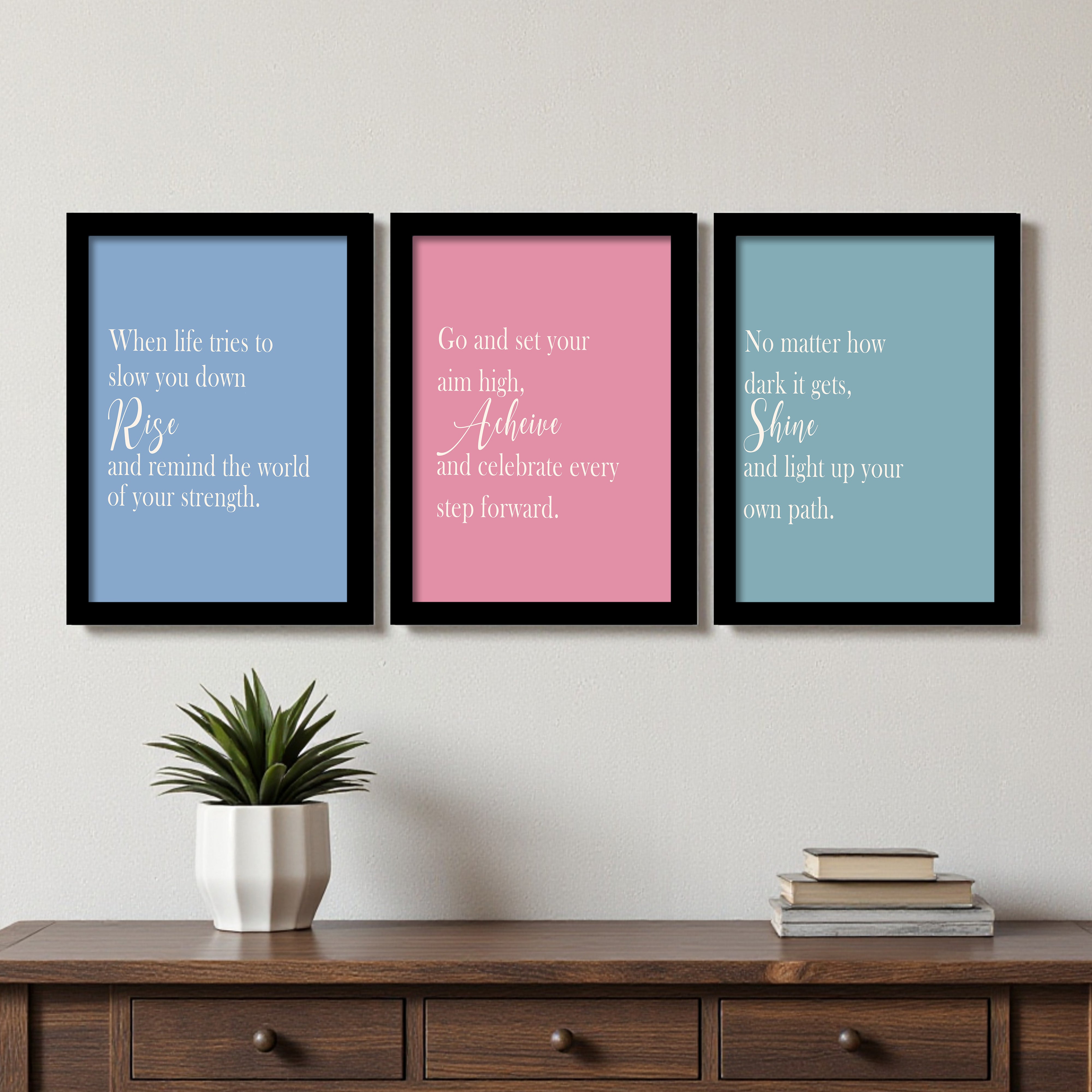Mindful Moments Wall Art - Set Of Three