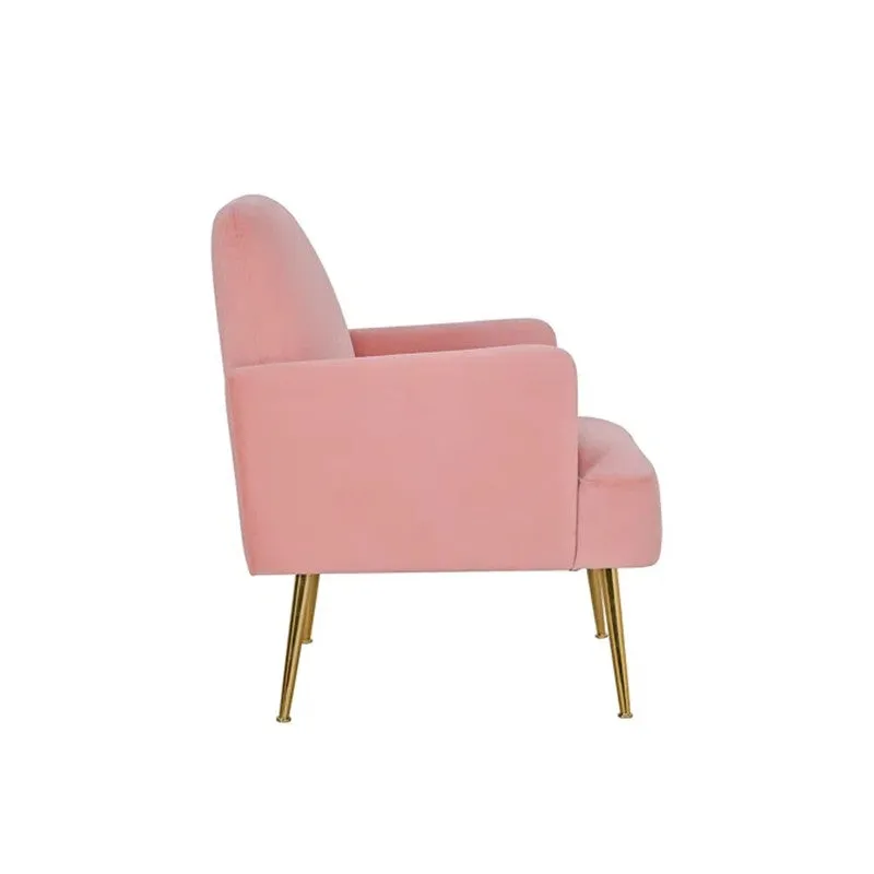 Serenza Neem Wood Accent Chair - Pink media 6
