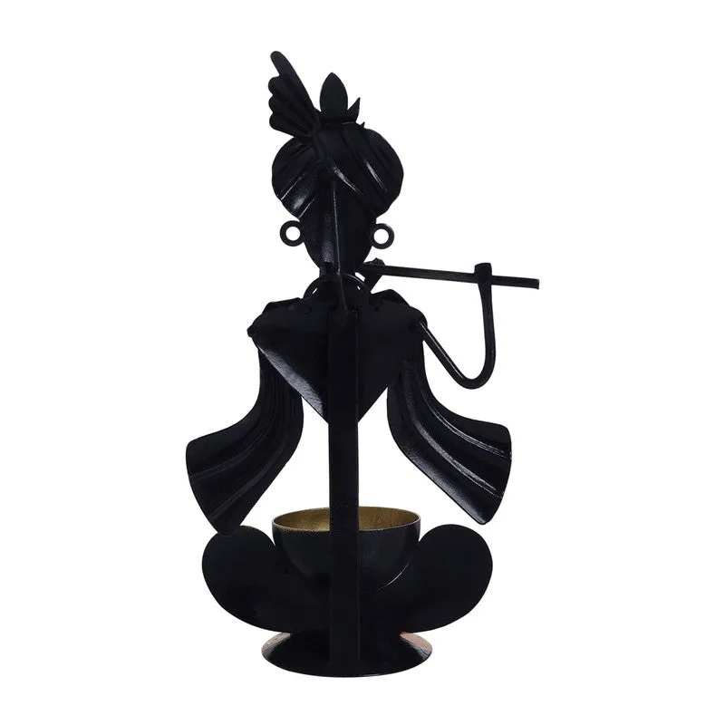 Krishna Divine Radiance Iron Tea Light Candle Holder media 5
