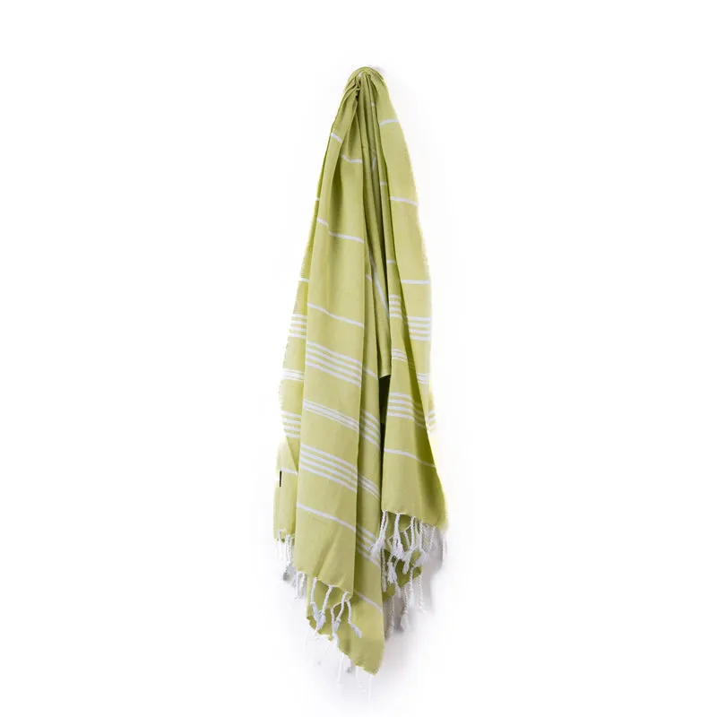 Luxe Linen Bath Towel - Pastel Green media 4