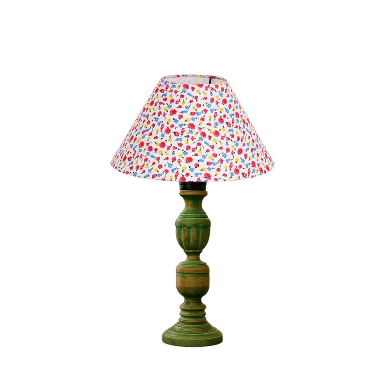Arvello Solin Floral Wooden Table Lamp - Multicolor media 5