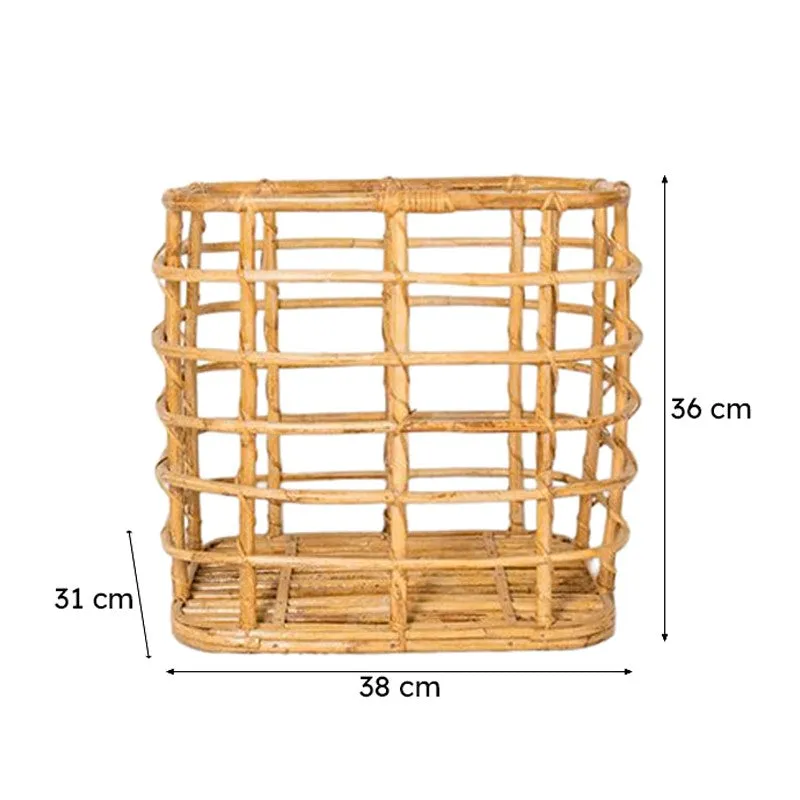 Raleigh Wicker Rattan Storage Basket media 6