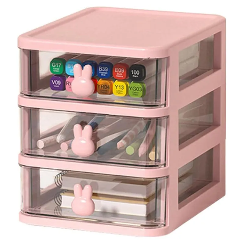 Stowly Three Tier Desk Organiser - Pink media 3