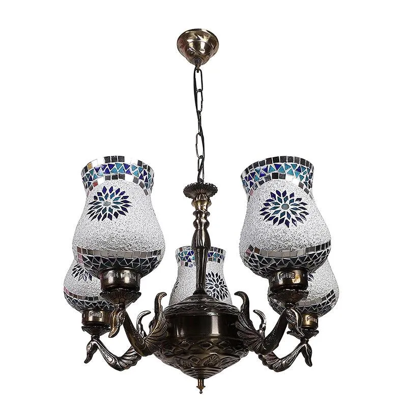Prita Mayoora Mosaic Golden Antique Ceiling Lamp media 3