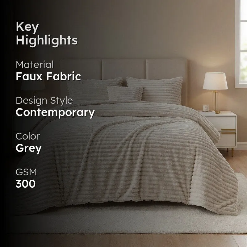 PureDrape Comfort (Grey) Bedding Set - Four Piece Set media 2