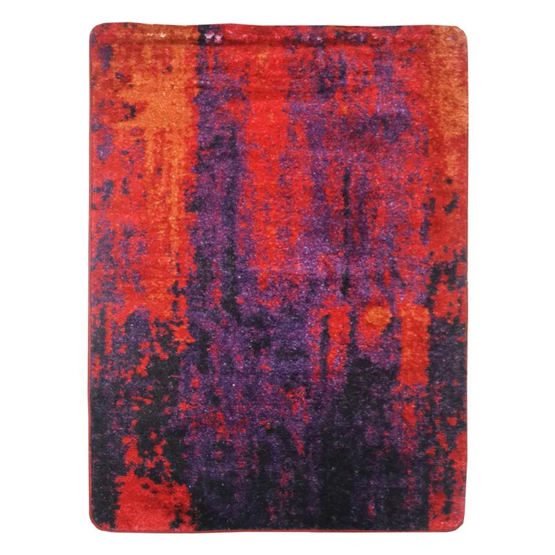 Clyros Abstract Micro Fiber Area Rug - Red media 1