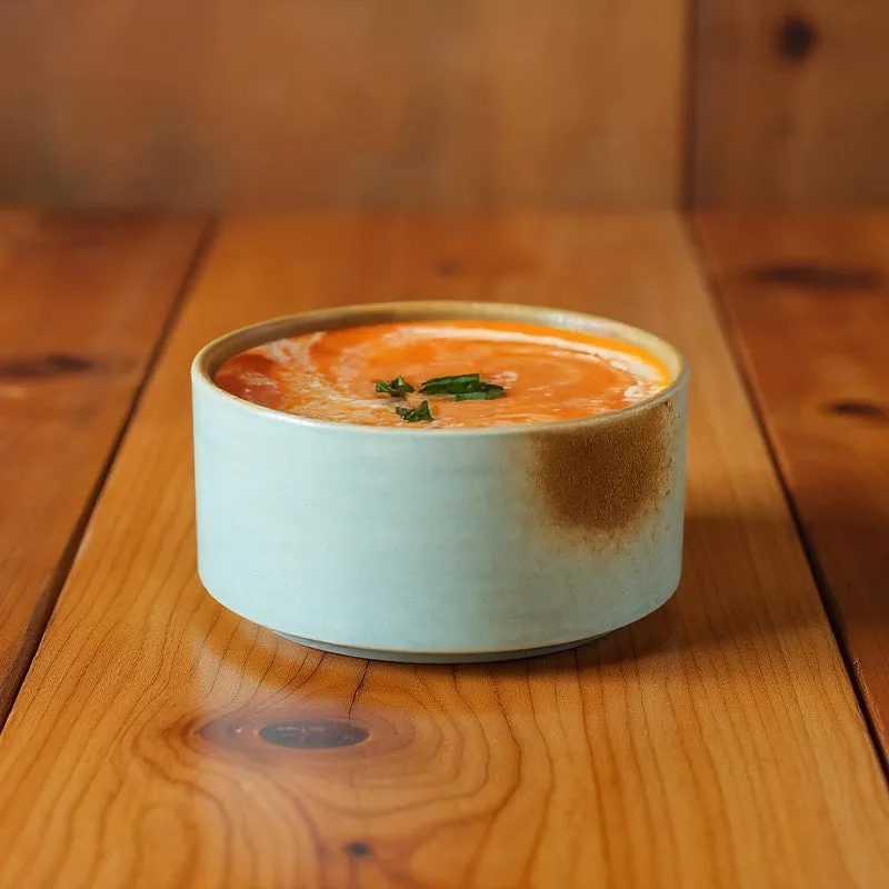 Whimsi Ceramic Soup Bowls (280 mL Each,Blue,Brown) - Set Of Four media 3