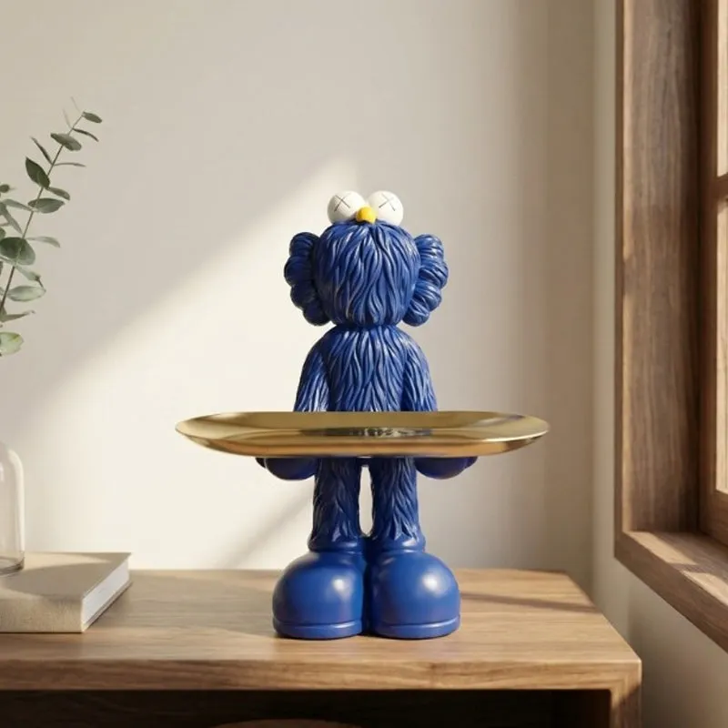 Blue Monster Metal Accent Tray - 1