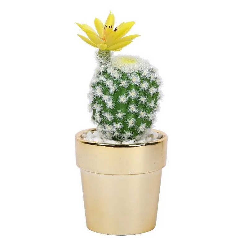 Faux Large Cacti In Ceramic Pot - 14 cms media 3