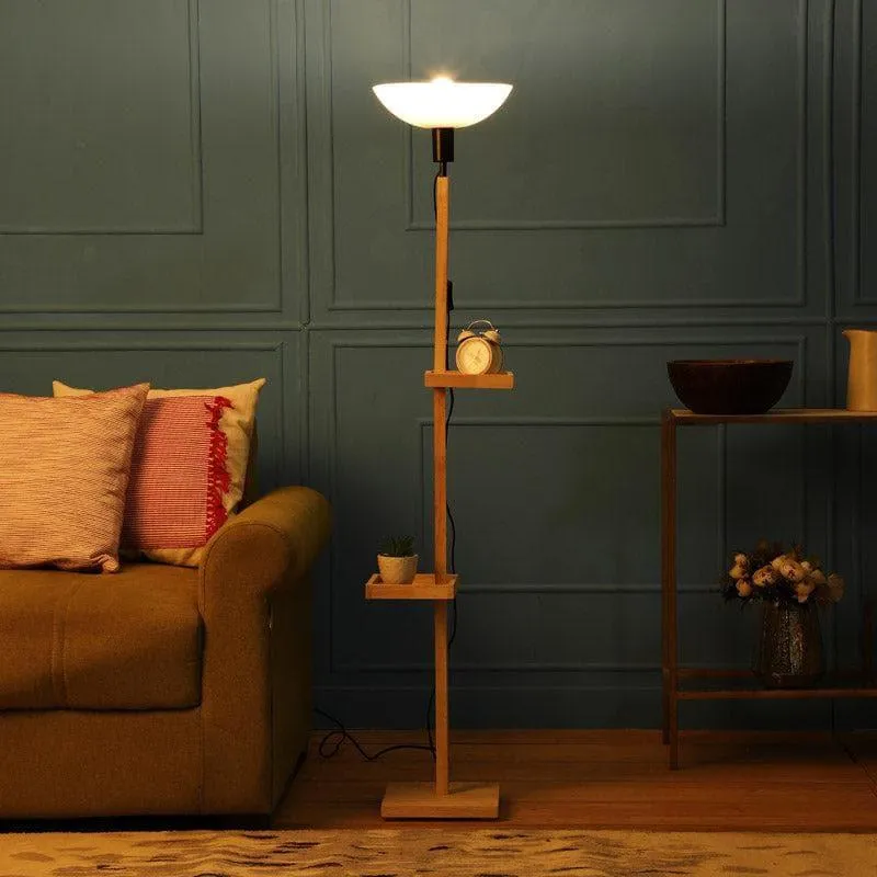 Corvina Polo Floor Lamp With Shelf media 3