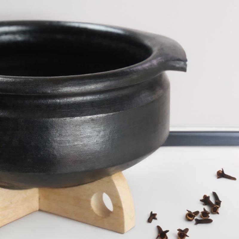 Vritra Clay Pot Black 2000 mL / 9 Inches media 4