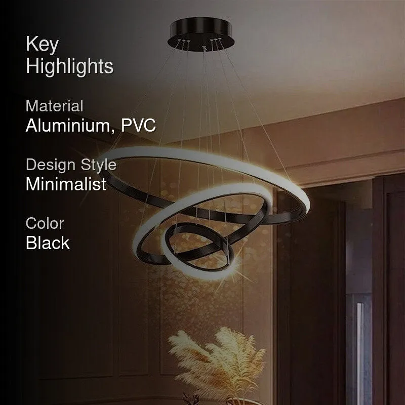 Sky Drop LED Modern Ceiling Lamp - Black media 2