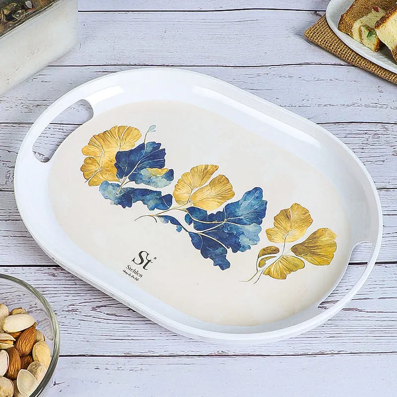 Leaf Of Gold Melamine Serving Tray media 4