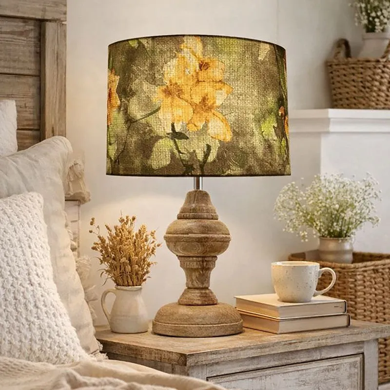 FloraHexa Wooden Table Lamp media 4