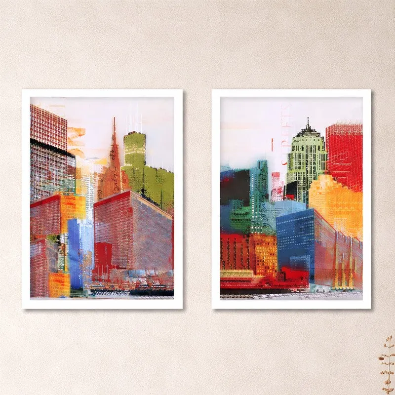 Vivid City Wall Art - Set Of Two media 4