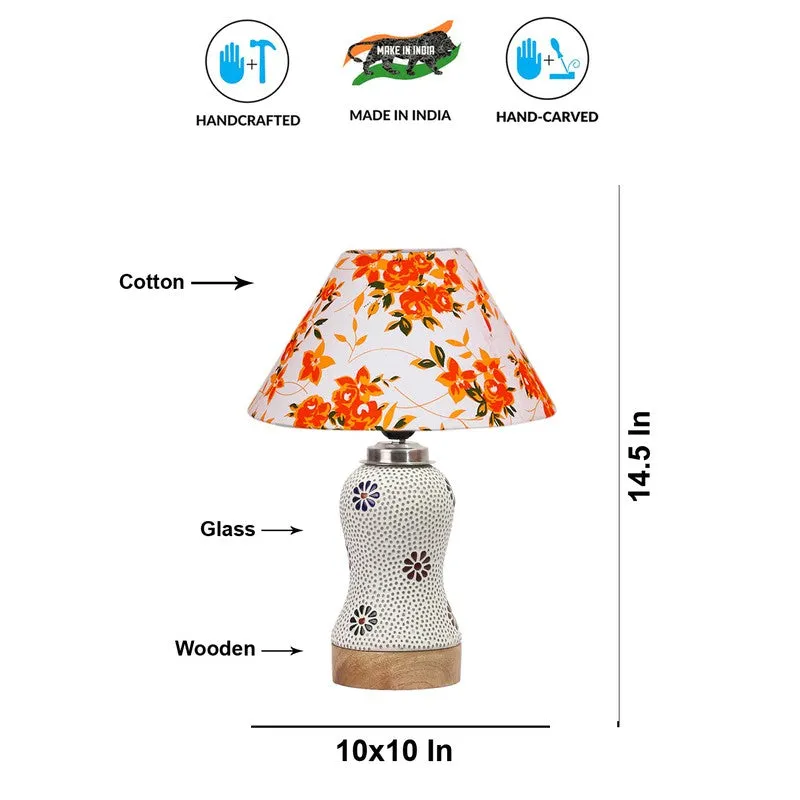 Espera Fleur Cone Wooden Table Lamp - Multicolor media 9