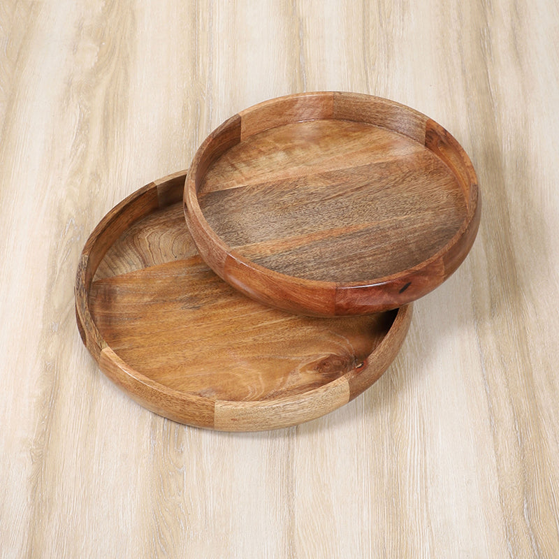 Zanari Mango Wood Serving Tray - Set Of Three media 3
