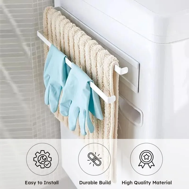 Rollon Magnetic Wall-Mount Tissue Holder - Sleek White Design media 3