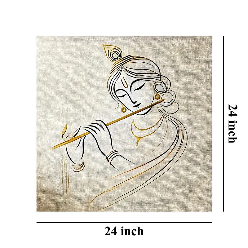 Krishnayya Poly Canvas Wall Painting media 8