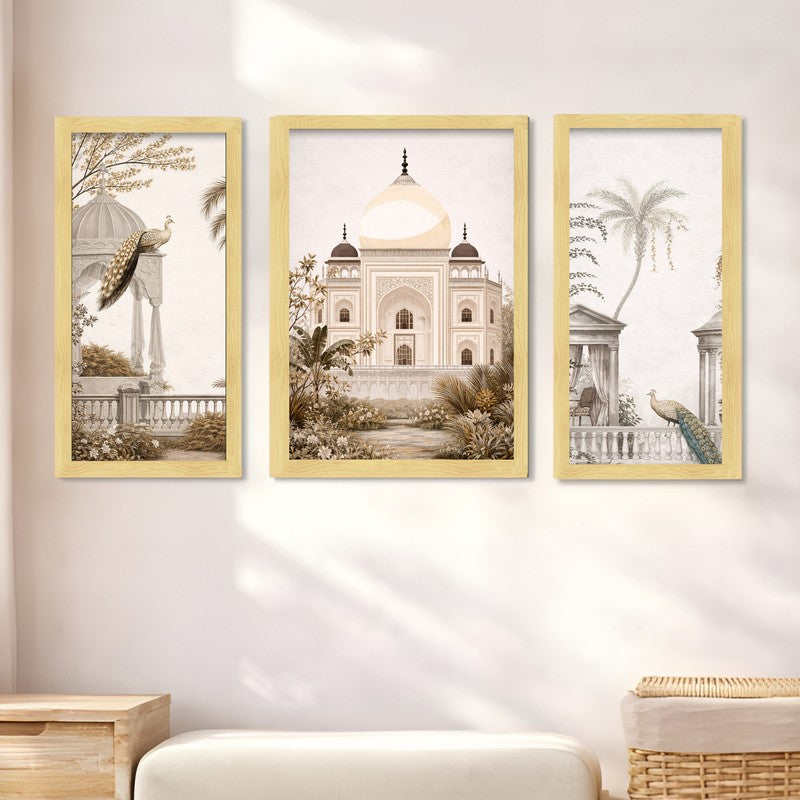 Royal Mahal Wall Art With Frame - Set of Three media 4