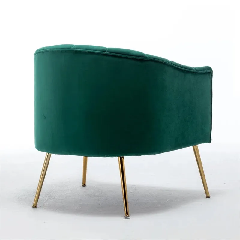 Plaino Neem Wood Accent Chair - Green media 7