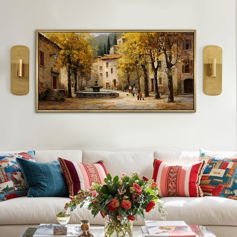 Quietude Canvas Wall Painting With Frame