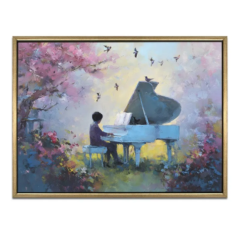 Spring Serenade Canvas Wall Painting With Frame media 3