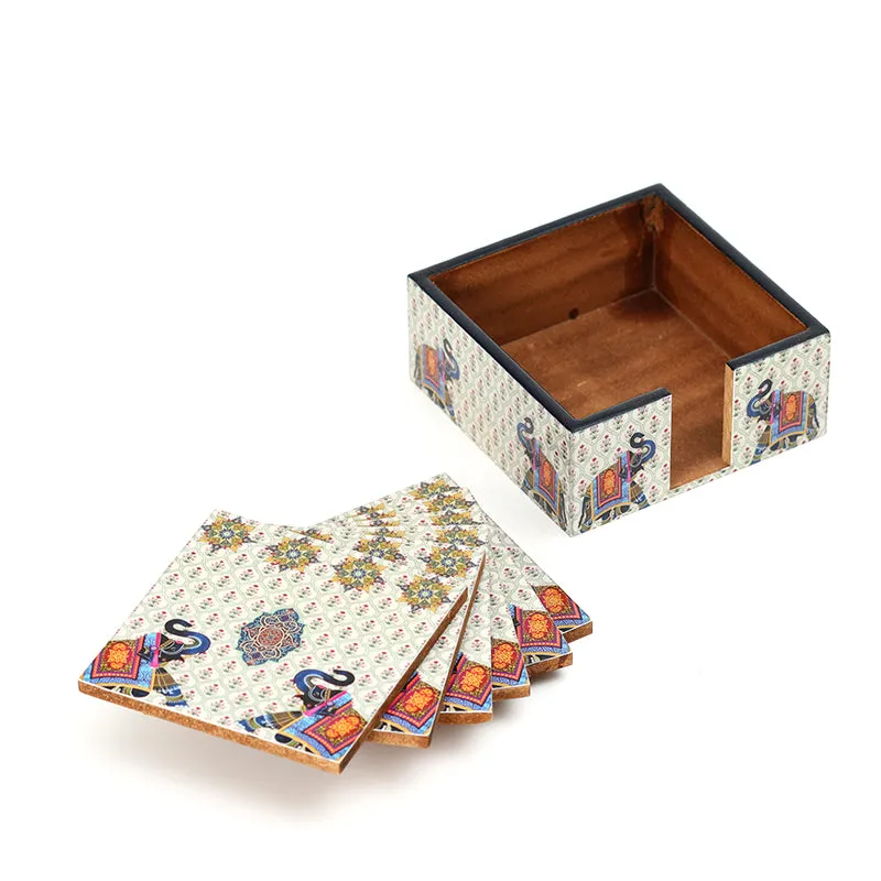 Haathi Duo Coaster - Seven Piece Set media 5