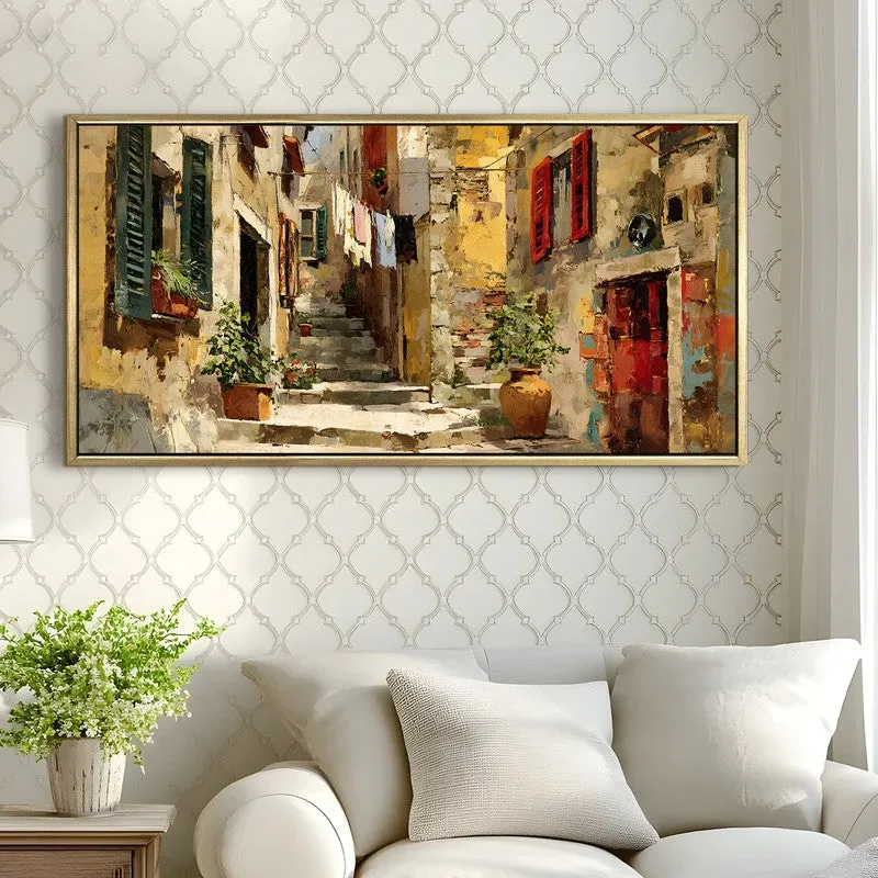 Rustic European Houses Whisper Lane Wall Art media 3