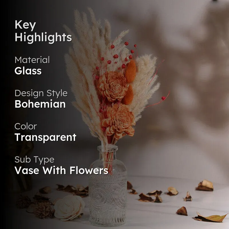 Bloom Carrier Vase With Flower Bunch - Two Piece Set media 2