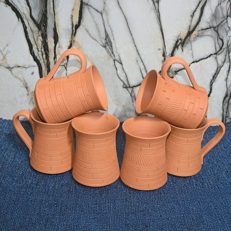 Kaivalya Terracotta Coffee Mug (250 mL Each) - Set of Two media 5