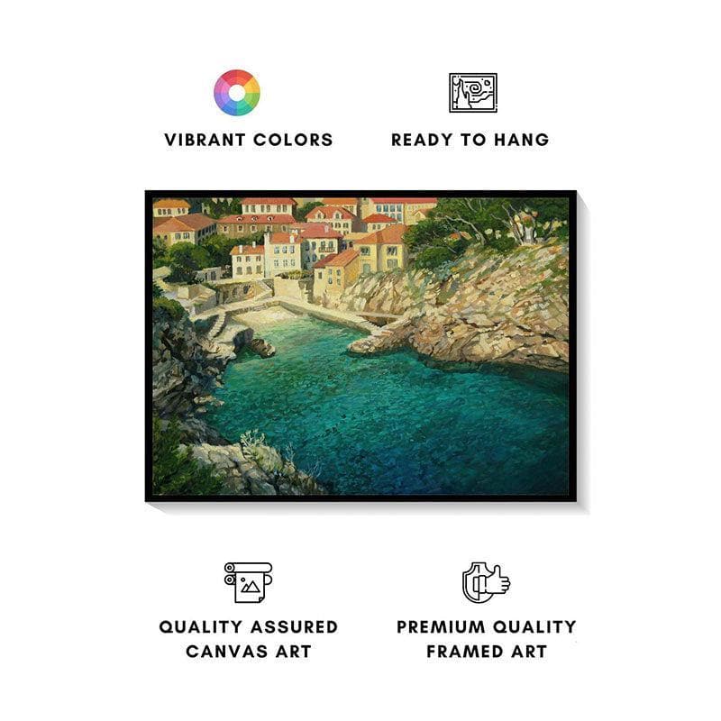 Majestic Beauty Canvas Painting - Black Frame media 4